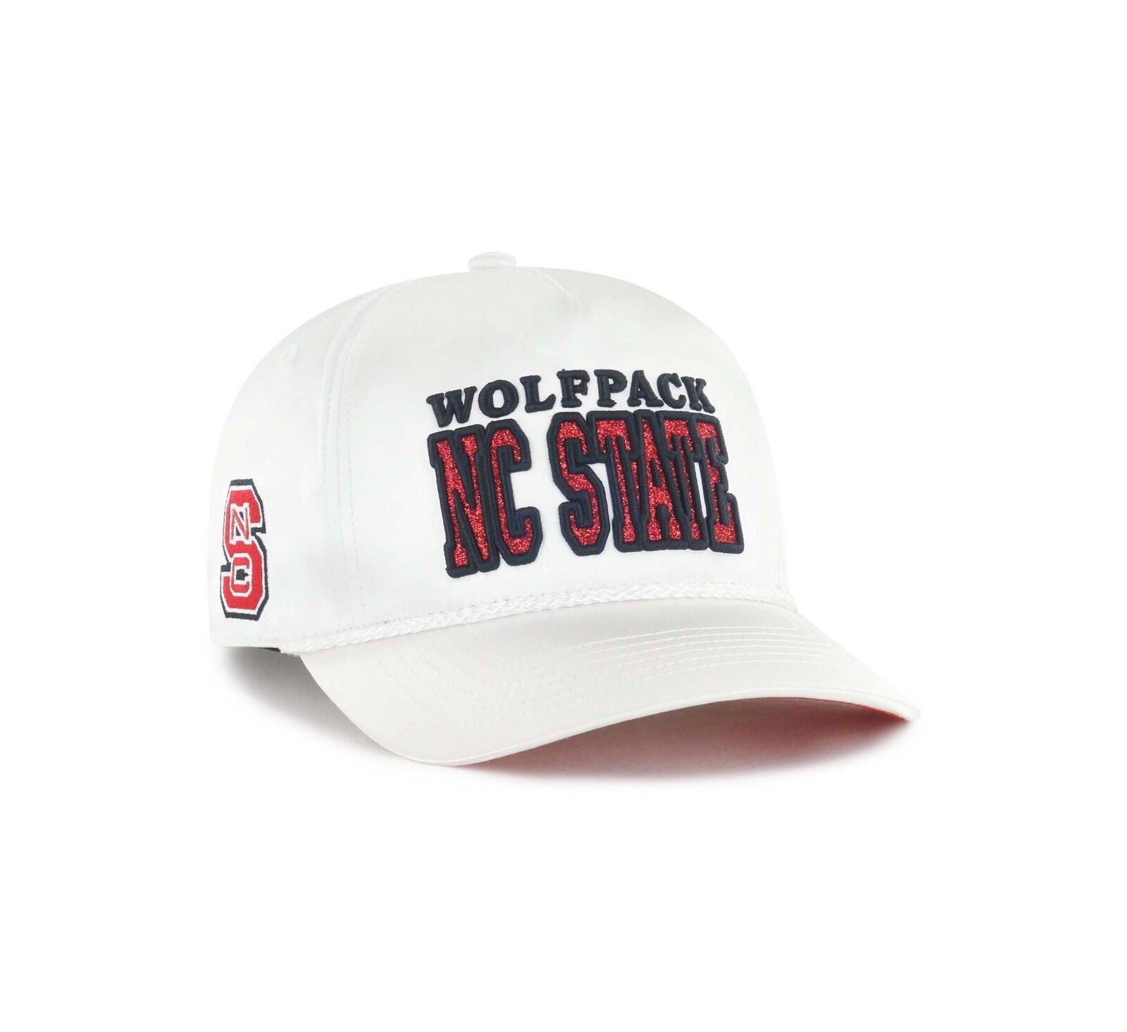 Кепка '47 Brand Women's White NC State Wolfpack Outspoken Hitch Adjustable