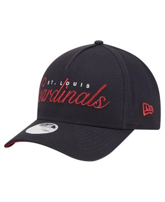 New Era Women's Navy St. Louis Cardinals Metallic A-Frame 9FORTY Adjustable Hat