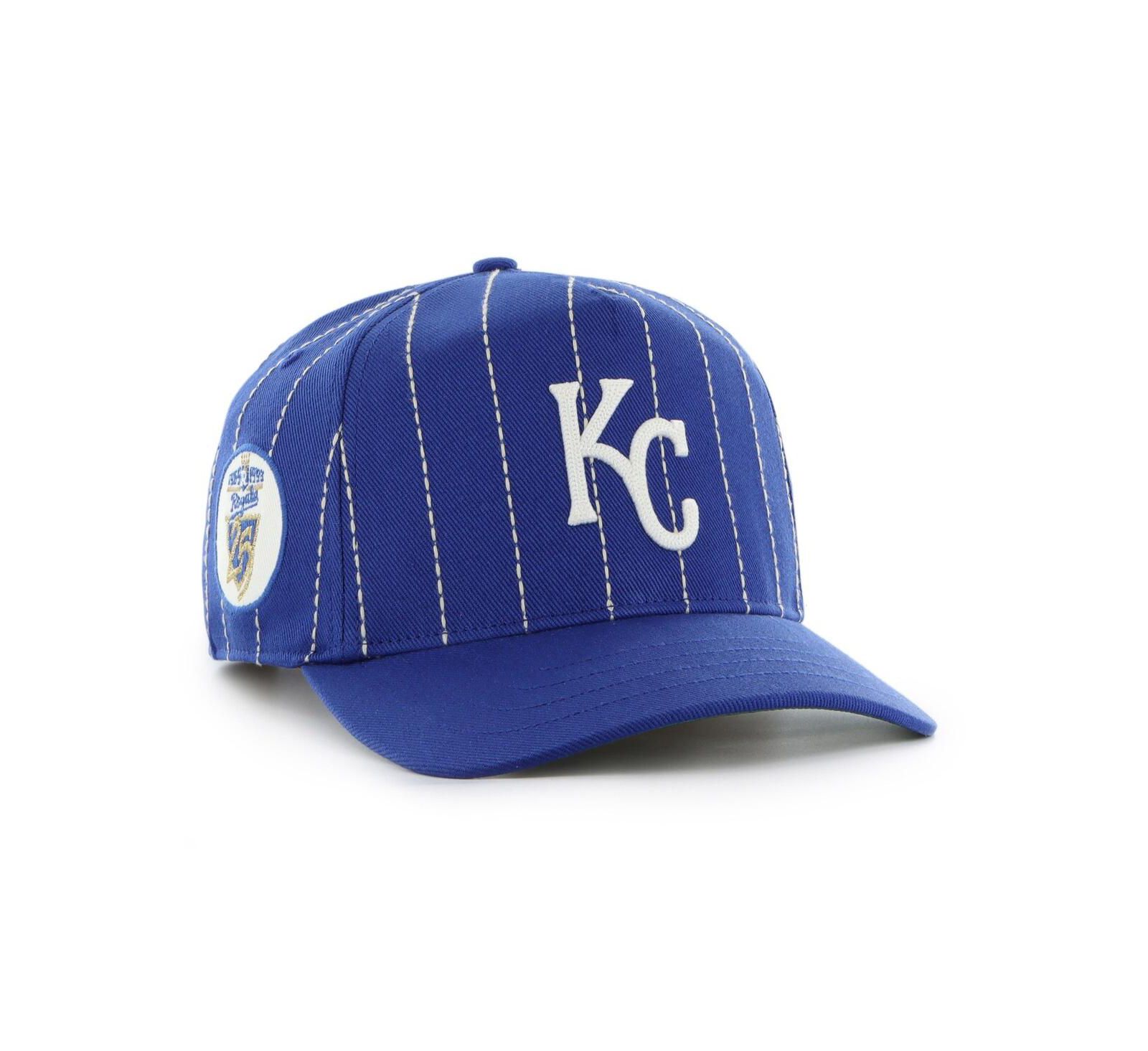 Мужская регулируемая кепка '47 Brand x Rawlings Royal Kansas City Royals Pinstripe Hitch