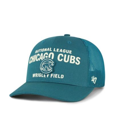 '47 Brand Men's Teal Chicago Cubs Contemporary Hitch Adjustable Trucker Hat