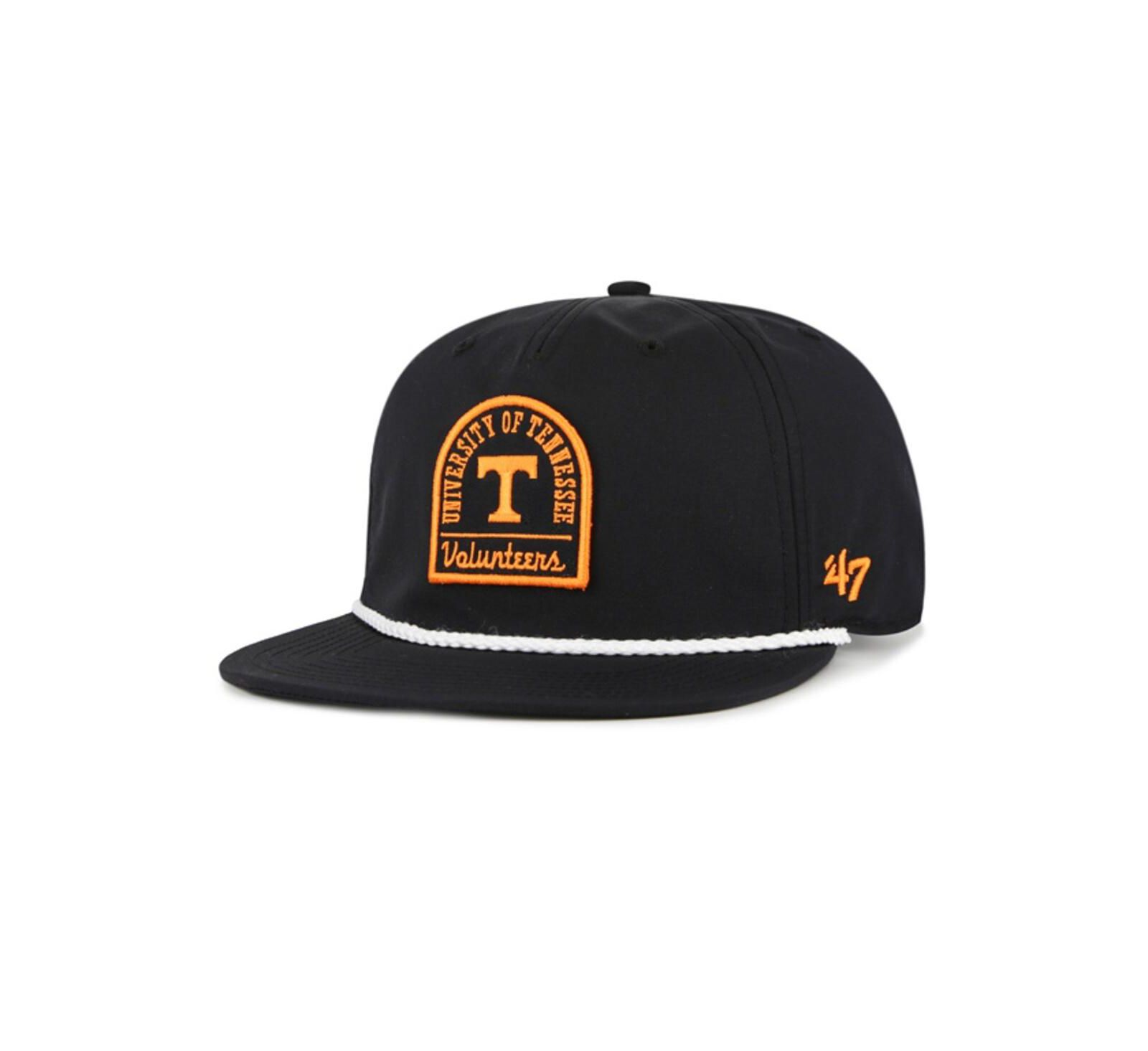'47 Brand Men's Black Tennessee Volunteers Pier Captain Snapback Hat