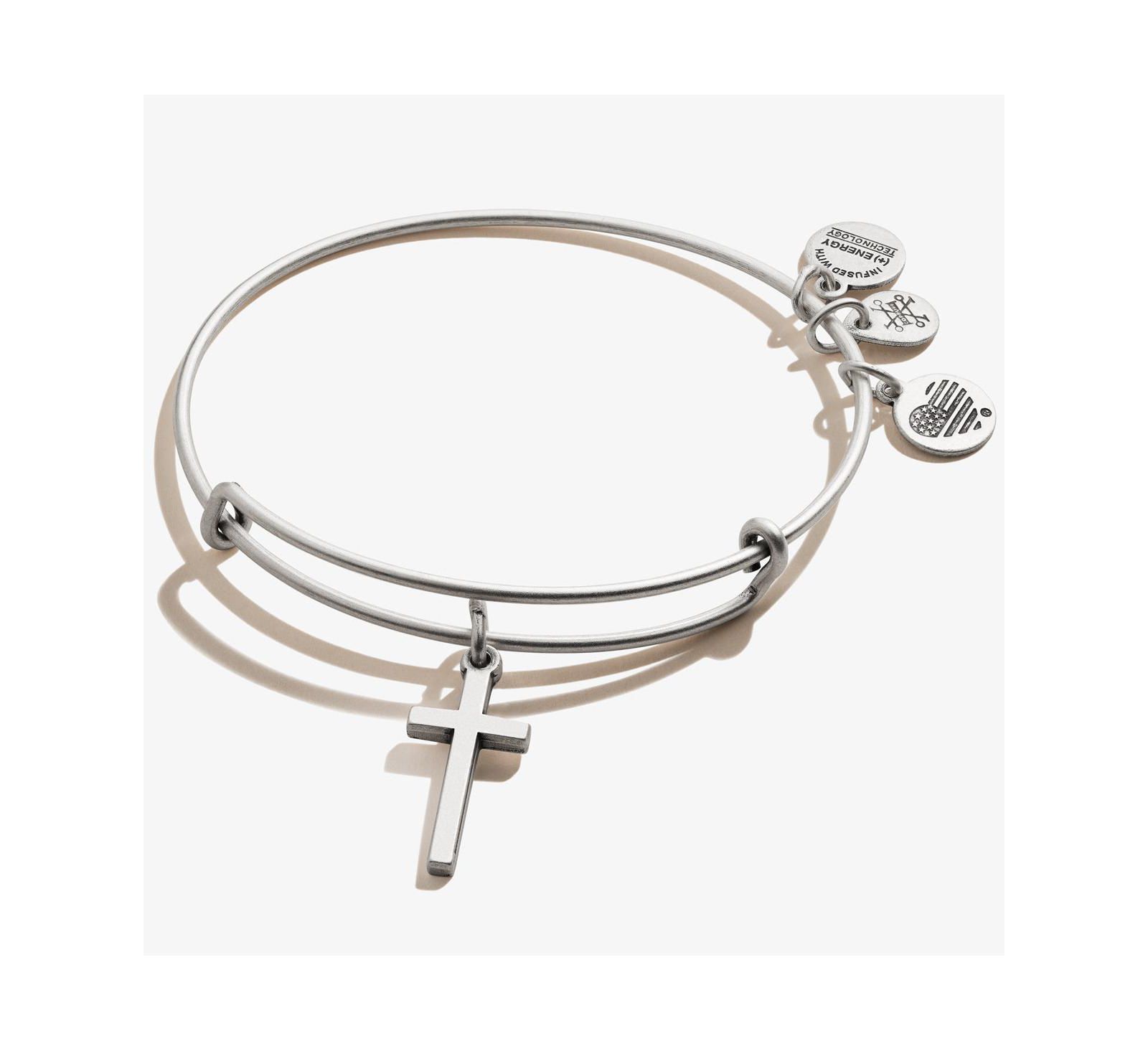 Alex and Ani Cross Charm Bangle