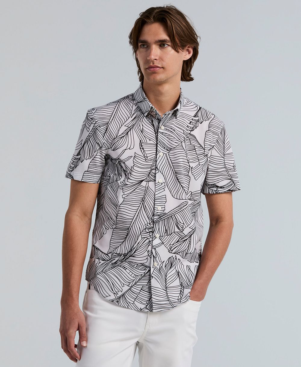 Мужская рубашка Perry Ellis Slim-Fit с ботаническим принтом