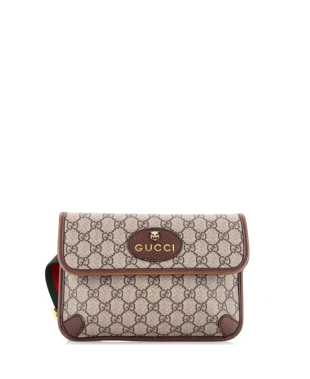 Pre-Owned Gucci Neo Vintage Flap Belt Bag GG Coated Canvas