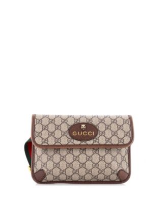 Pre-Owned Gucci Neo Vintage Flap Belt Bag GG Coated Canvas