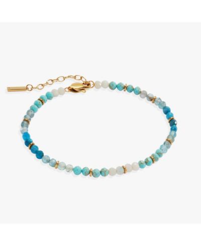 Браслет Alex and Ani Turquoise Ombre Semi-Precious Beaded Anklet
