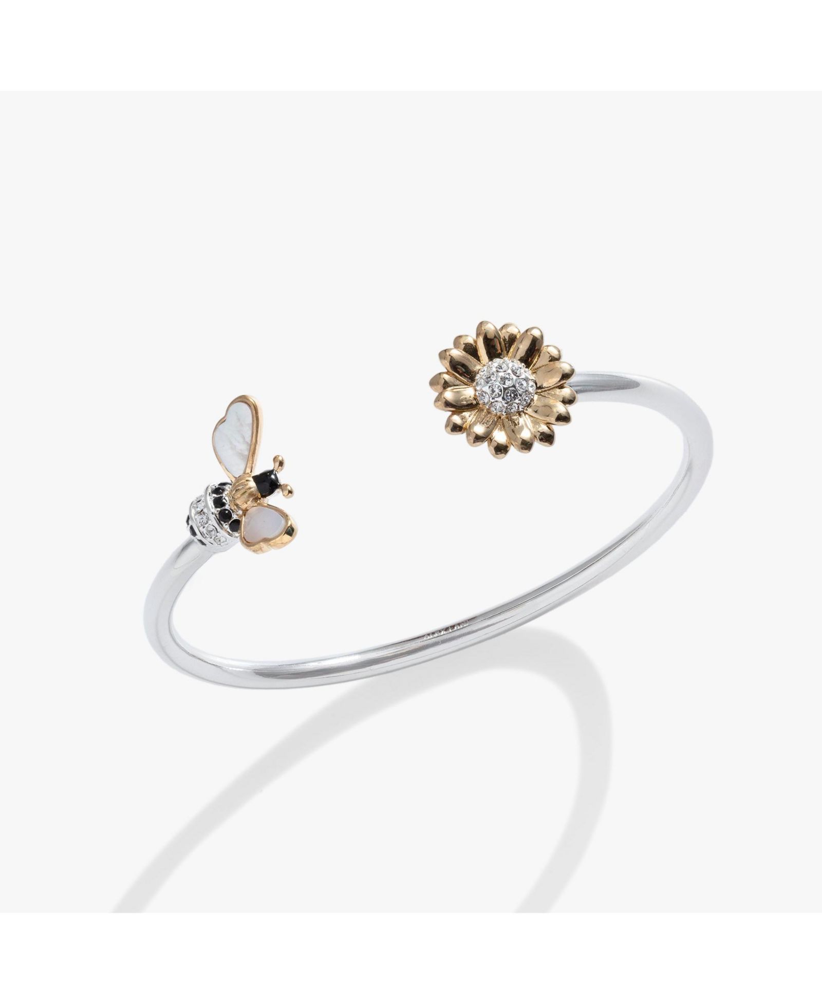 Alex and Ani Sunflower and Bee Flex Cuff