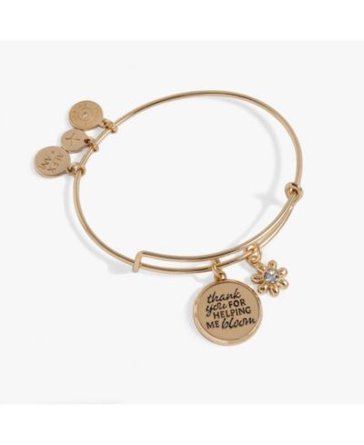 Alex and Ani Thank You For Helping Me Bloom' Charm Bangle