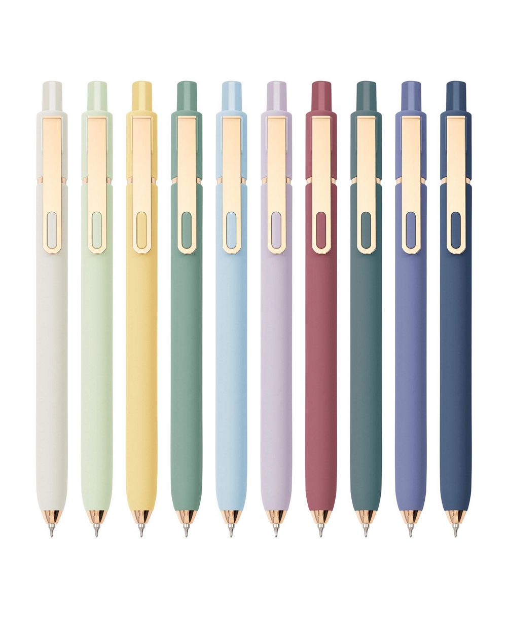 Гелевые ручки GNUADZ Retractable Metal Clip Office Ink Fine Point