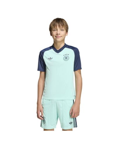 Adidas игровая футболка сборной Германии 2026 для мальчиков и девочек бирюзового цвета