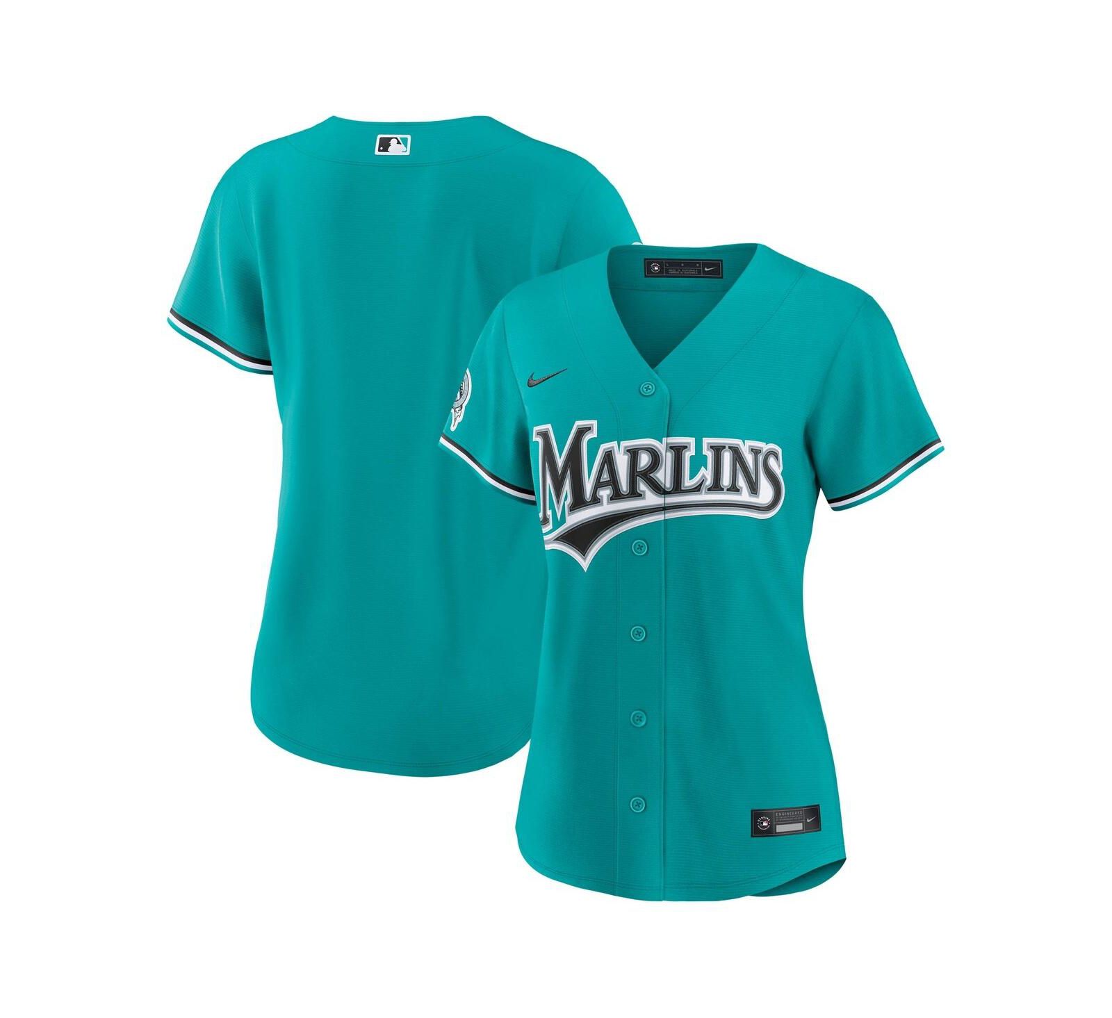 Nike Women's Teal Miami Marlins Alternate Stadium Jersey