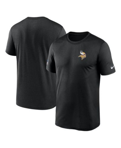 Мужская футболка Nike Black Minnesota Vikings Sideline Legend Small Logo Dri-FIT
