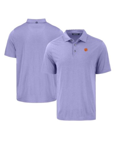 Cutter & Buck Men's Purple Clemson Tigers Coastline Epic Comfort Eco Polo Shirt