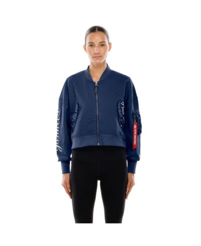 Женская укороченная куртка New Era X Alpha Industries Navy New York Yankees Full-Zip