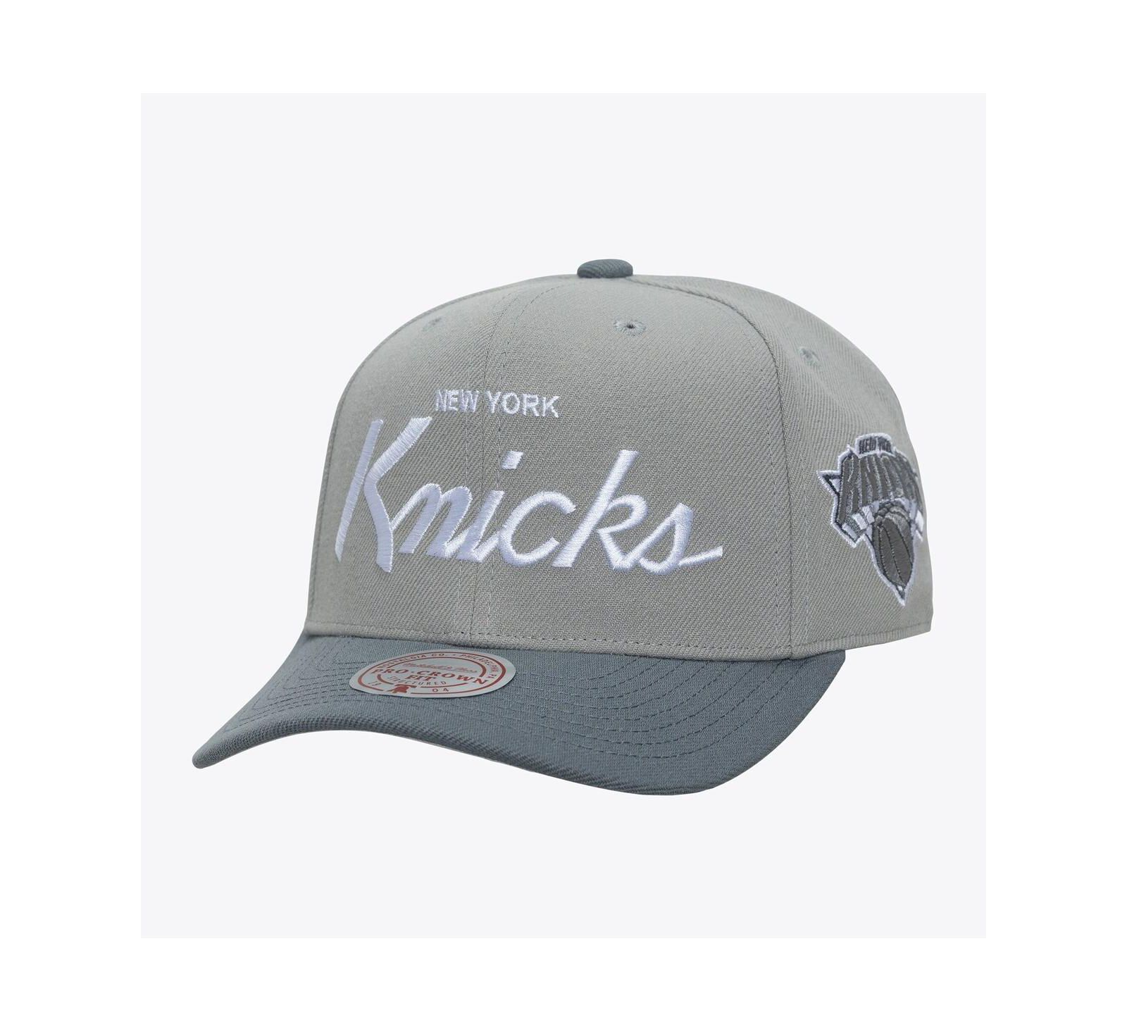 Mitchell & Ness мужская серая бейсболка New York Knicks с козырьком Pro Crown