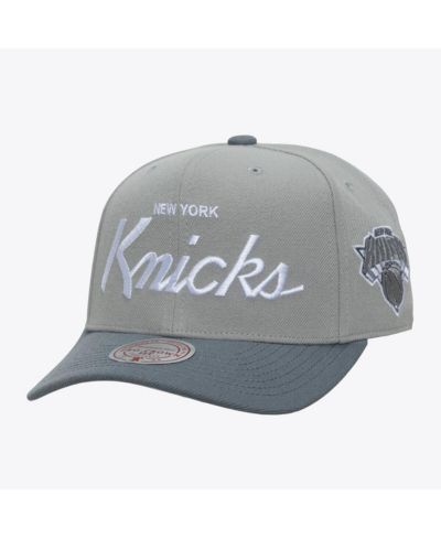 Mitchell & Ness мужская серая бейсболка New York Knicks с козырьком Pro Crown