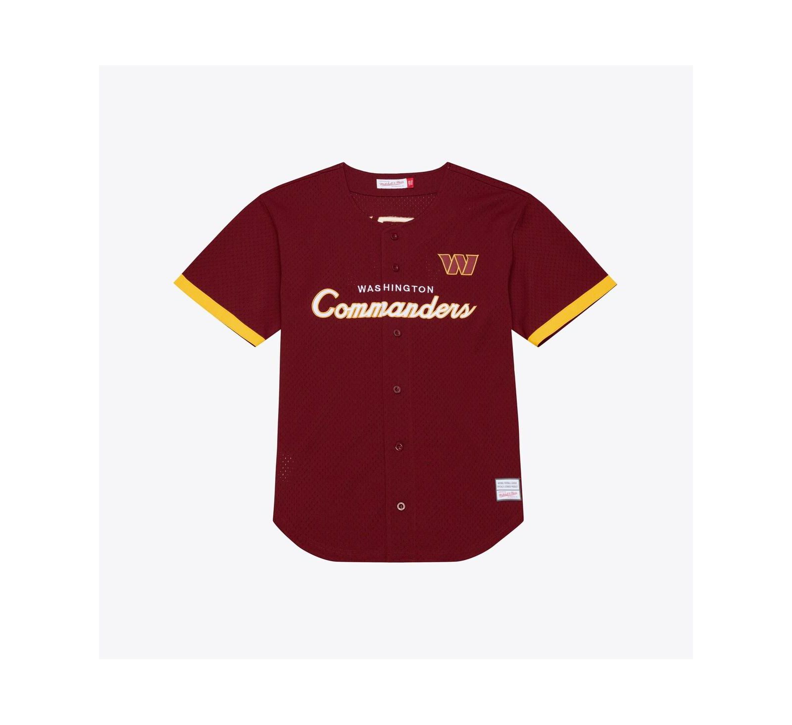 Мужская спортивная джерси Mitchell & Ness Washington Commanders бордового цвета