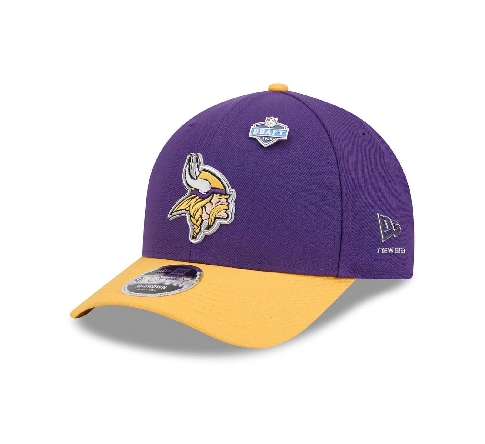 New Era Мужская кепка Minnesota Vikings 2026 NFL Draft 9FORTY M-Crown Adjustable