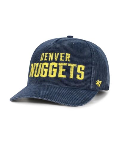 '47 Brand Men's Navy Denver Nuggets Reclaim Snow Wash Corduroy Adjustable Hitch Hat