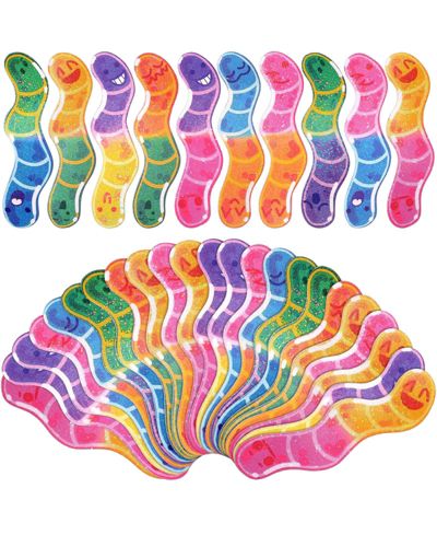 GNUADZ Worm-Shaped Bookmark Holographic Edition A Great Gift for Readers and Party Favor