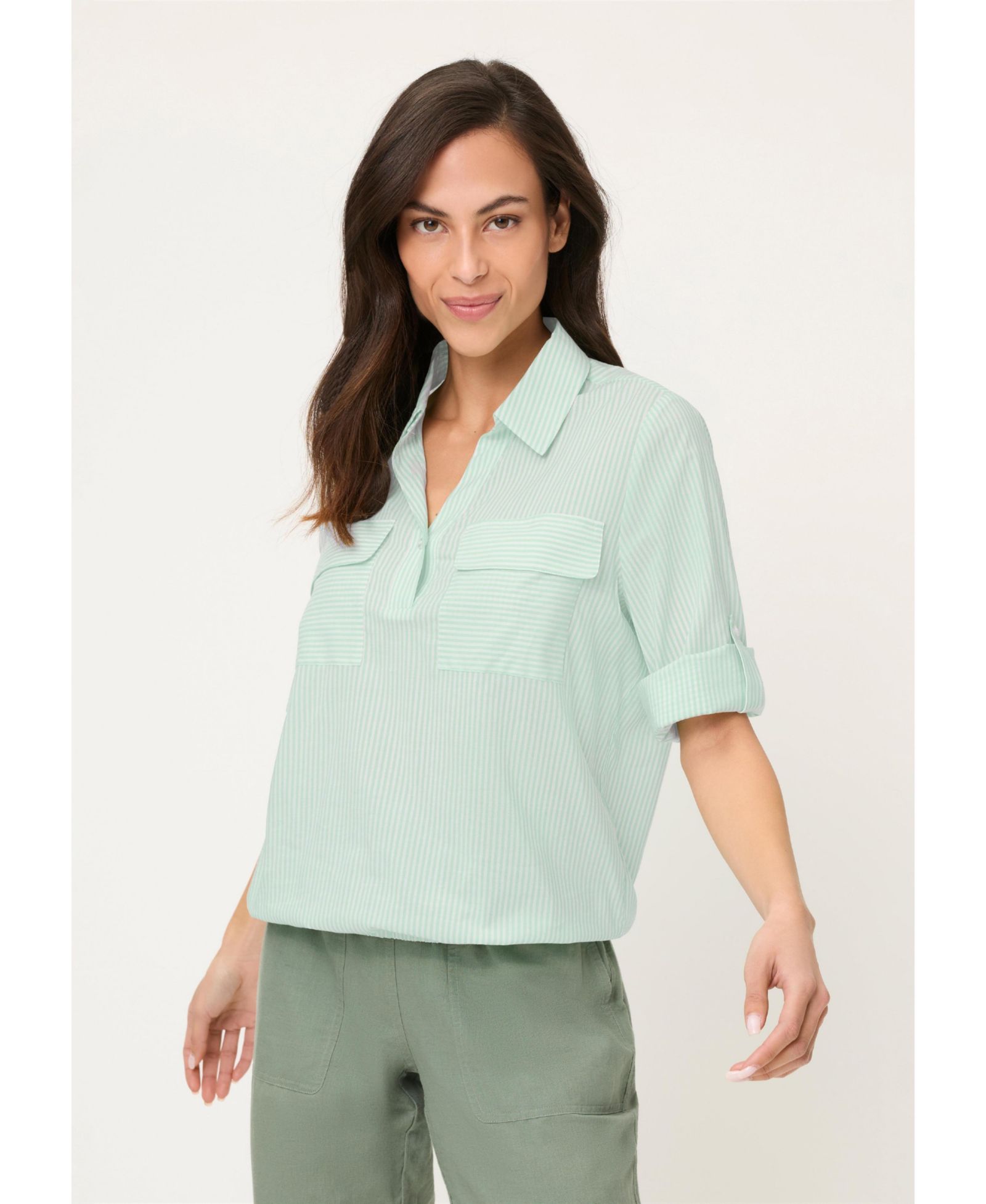 Olsen Women's Stripe Blouse
