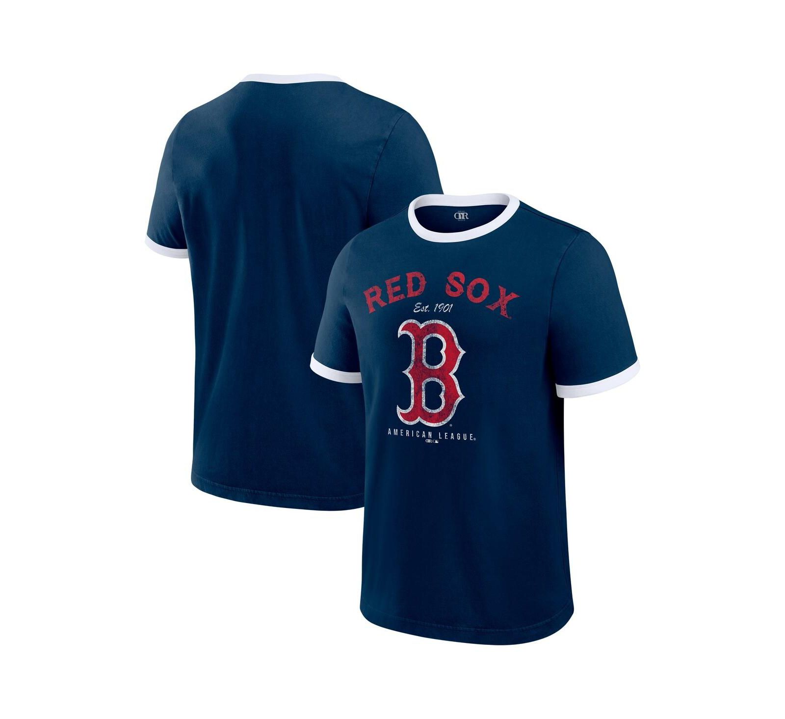 Мужская футболка Darius Rucker Collection by Fanatics Navy Boston Red Sox Washed Ringer