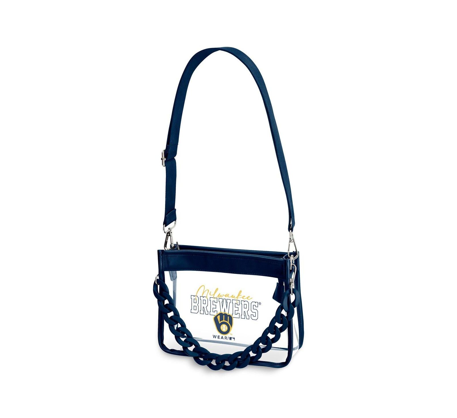 WEAR by Erin Andrews Milwaukee Brewers Plastic Chain Mini Crossbody Bag