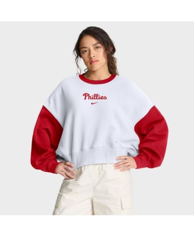 Женская оверсайз свитшот Nike Philadelphia Phillies White/Red