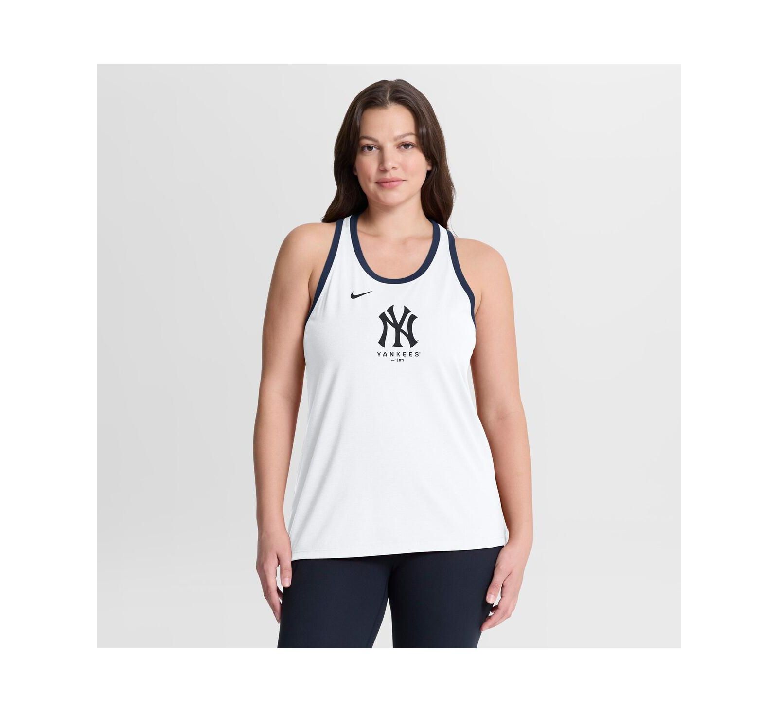 Nike Женский белый майка-топ Nike Tri-Blend Dri-FIT Racerback
