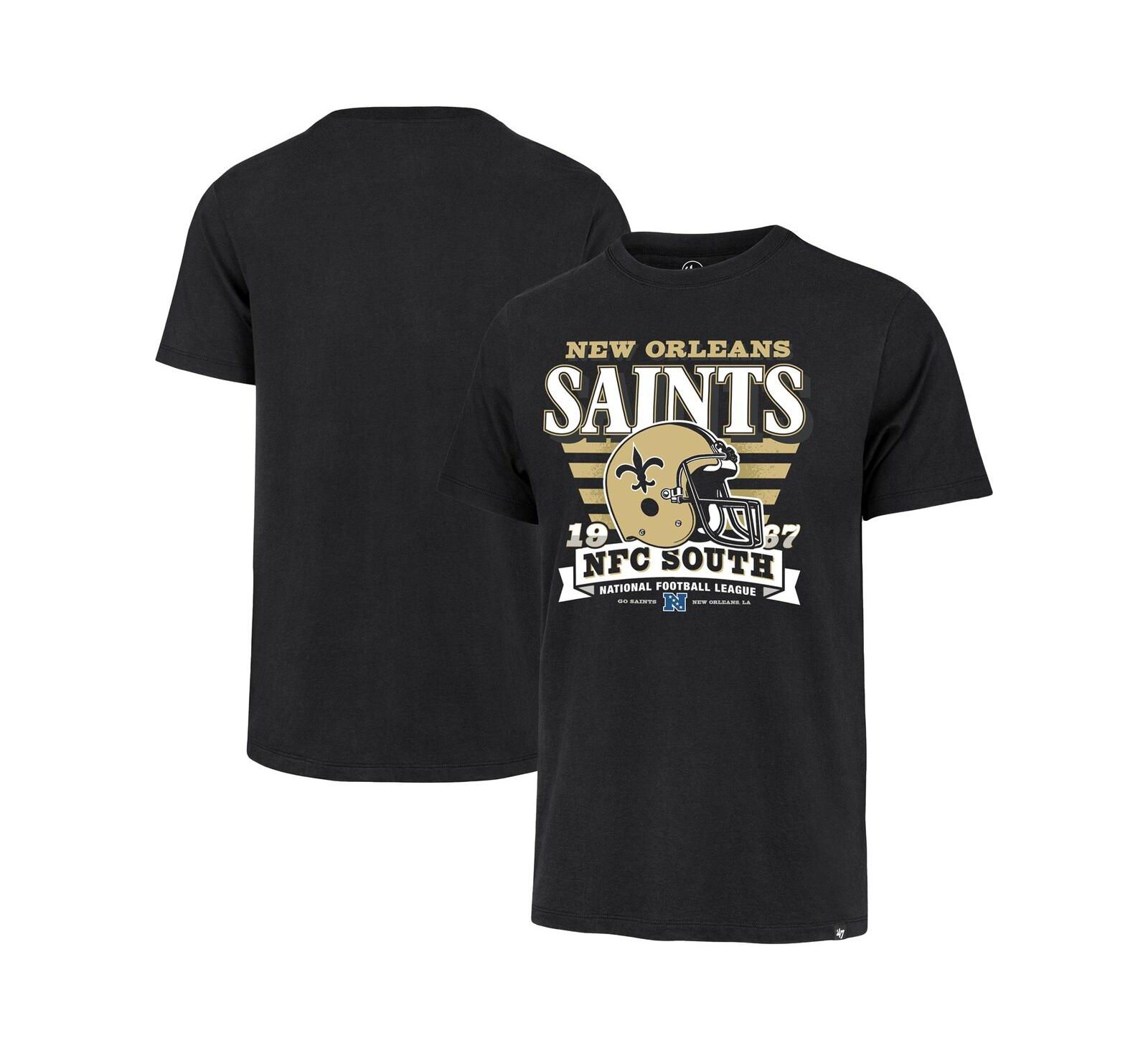 '47 Brand Мужская футболка New Orleans Saints Stripe Splash Franklin Throwback