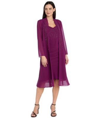 R & M Richards Petite Removable Jacket & Dress 2-Piece Set