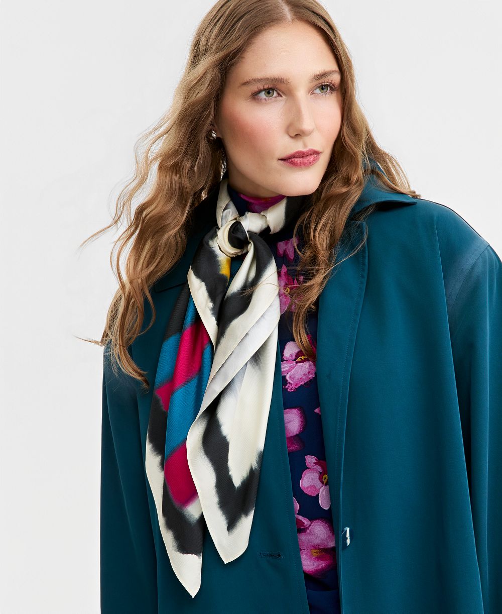 Jonathan Cohen | Macy's Women's Silk Printed Square Scarf, Macy's Exclusive