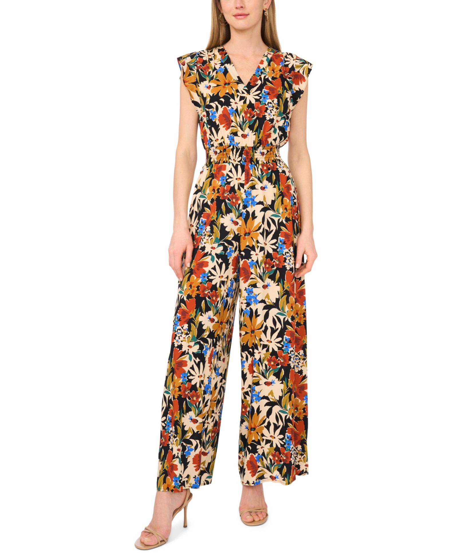 Женский комбинезон Vince Camuto Printed V-Neck
