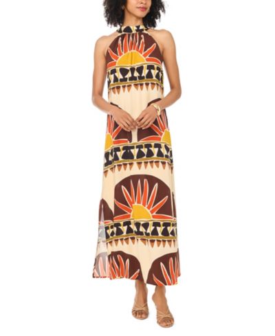 Женское платье макси Vince Camuto Halter High-Neck