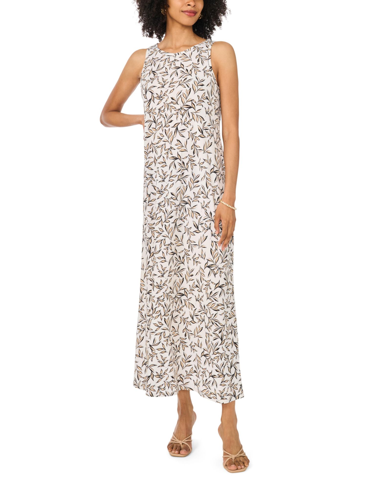 Vince Camuto Women's Crewneck Sleeveless Maxi Dress