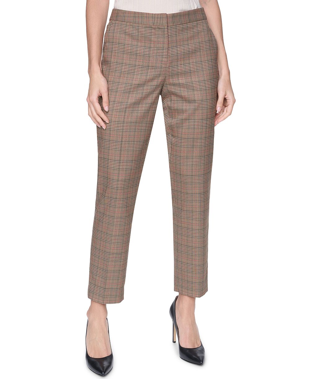 Женские брюки Tommy Hilfiger Plaid Mid-Rise Ankle