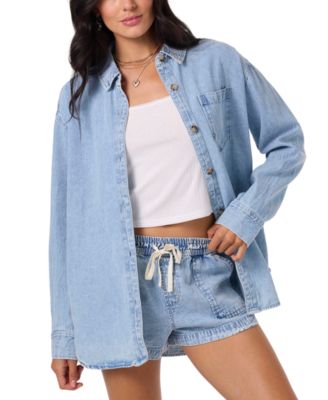 Женская джерси-рубашка O'Neill Women's Sevie Denim Shacket