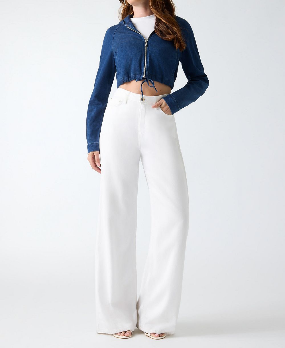 GUESS Женский джинсовый худи-куртка Reese Cropped