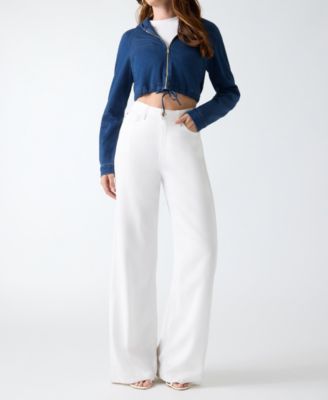 GUESS Женский джинсовый худи-куртка Reese Cropped