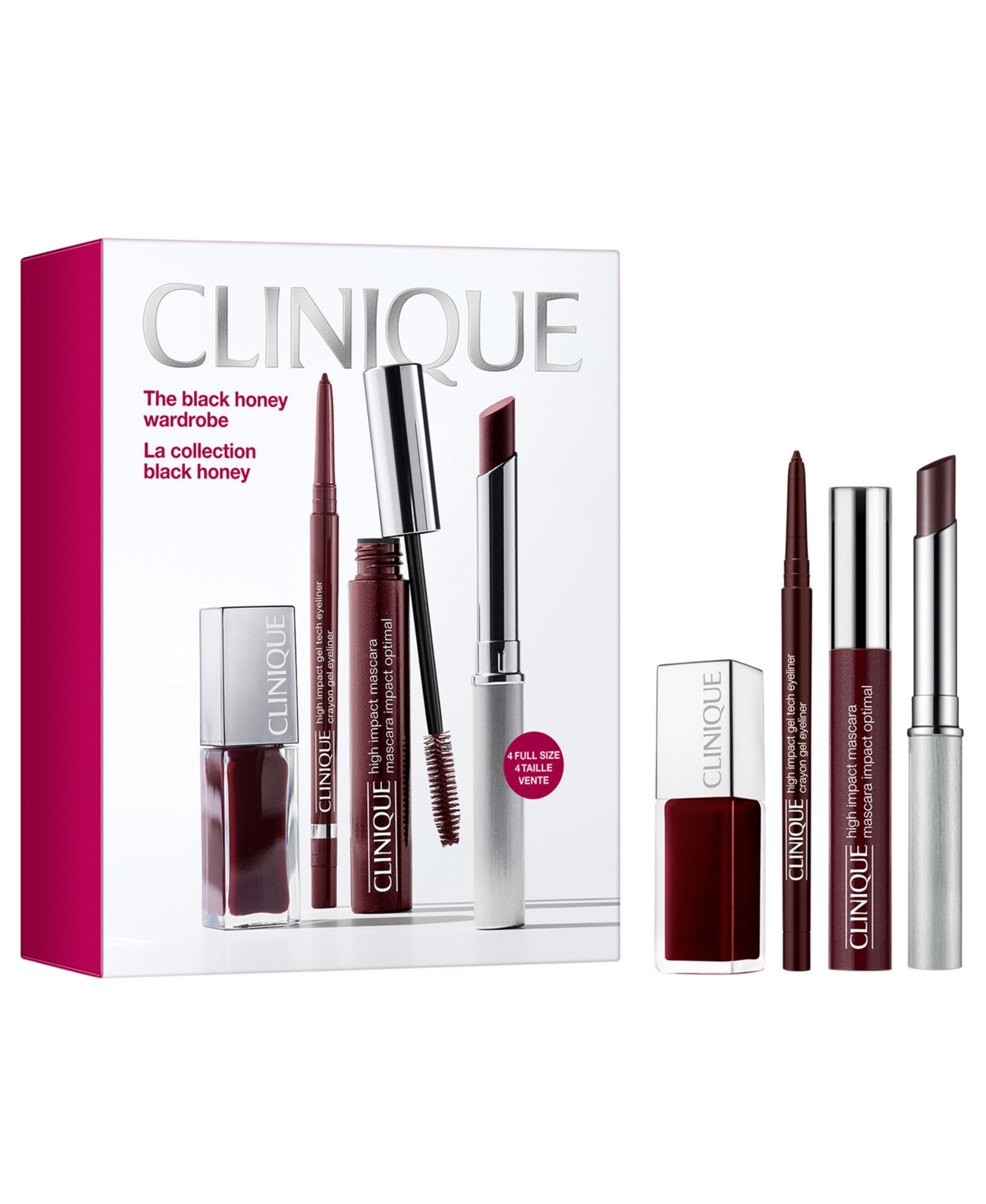 Clinique Exclusive 4-Piece The Black Honey Wardrobe Makeup Set - $109