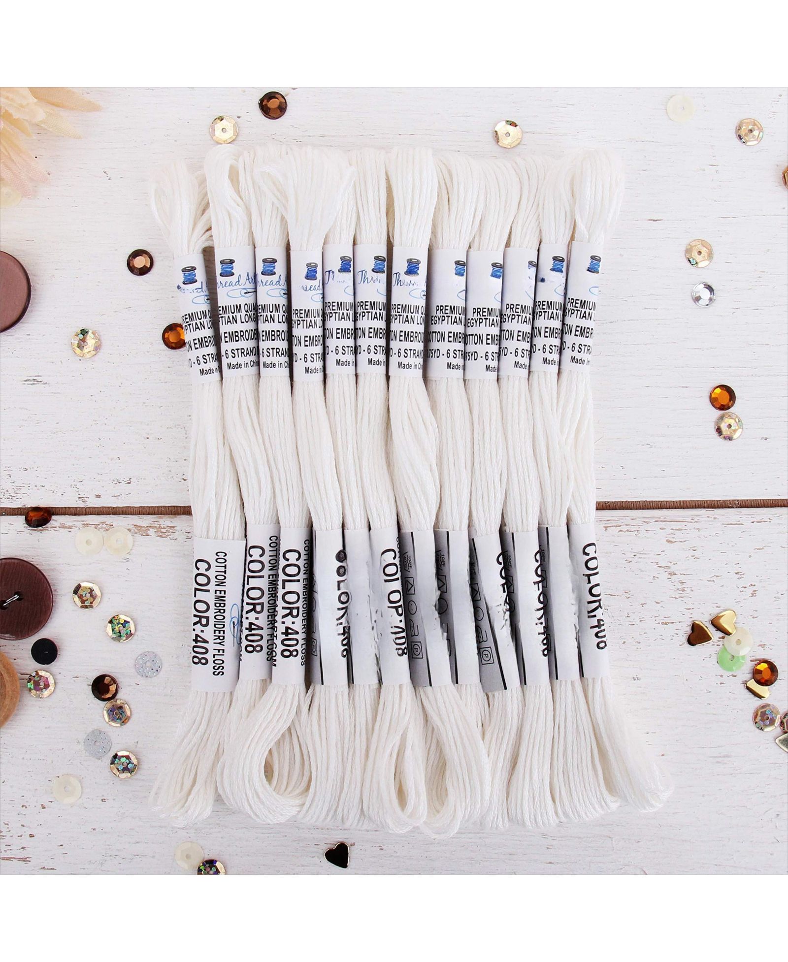 Нитки для вышивания GNUADZ 12 Skeins Egyptian Cotton