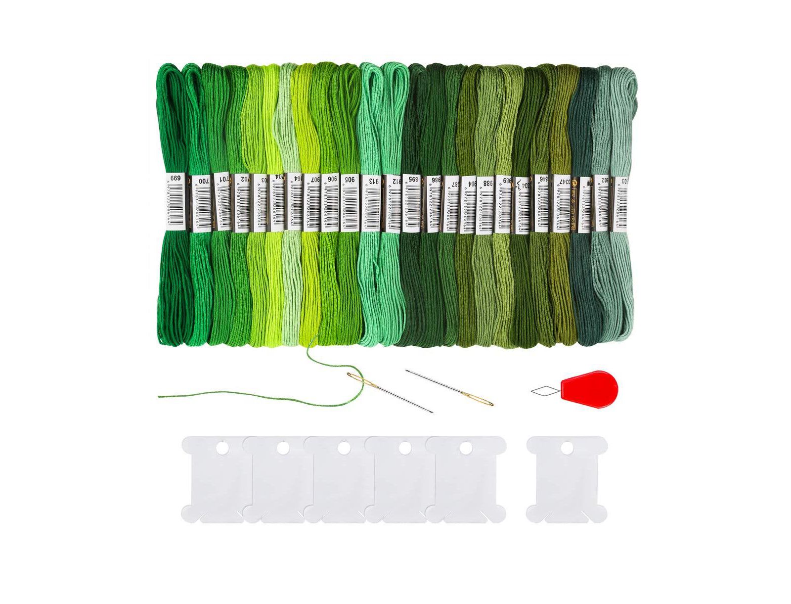 Набор мулине GNUADZ Gradient Embroidery Floss, 24 мотка, для браслетов дружбы