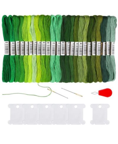 Набор мулине GNUADZ Gradient Embroidery Floss, 24 мотка, для браслетов дружбы
