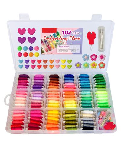 GNUADZ 102 Embroidery Floss Cross Stitch Thread Craft Kit