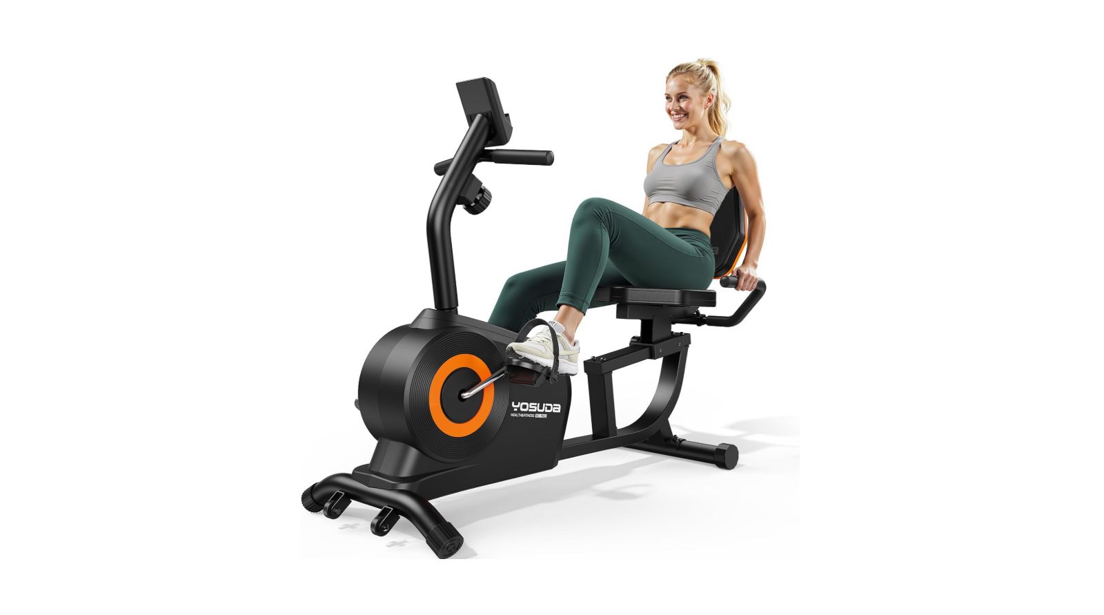 FED FITNESS Беговая дорожка для дома, 350LB Capacity, 16-Level Magnetic Resistance, LCD Monitor и датчики пульса