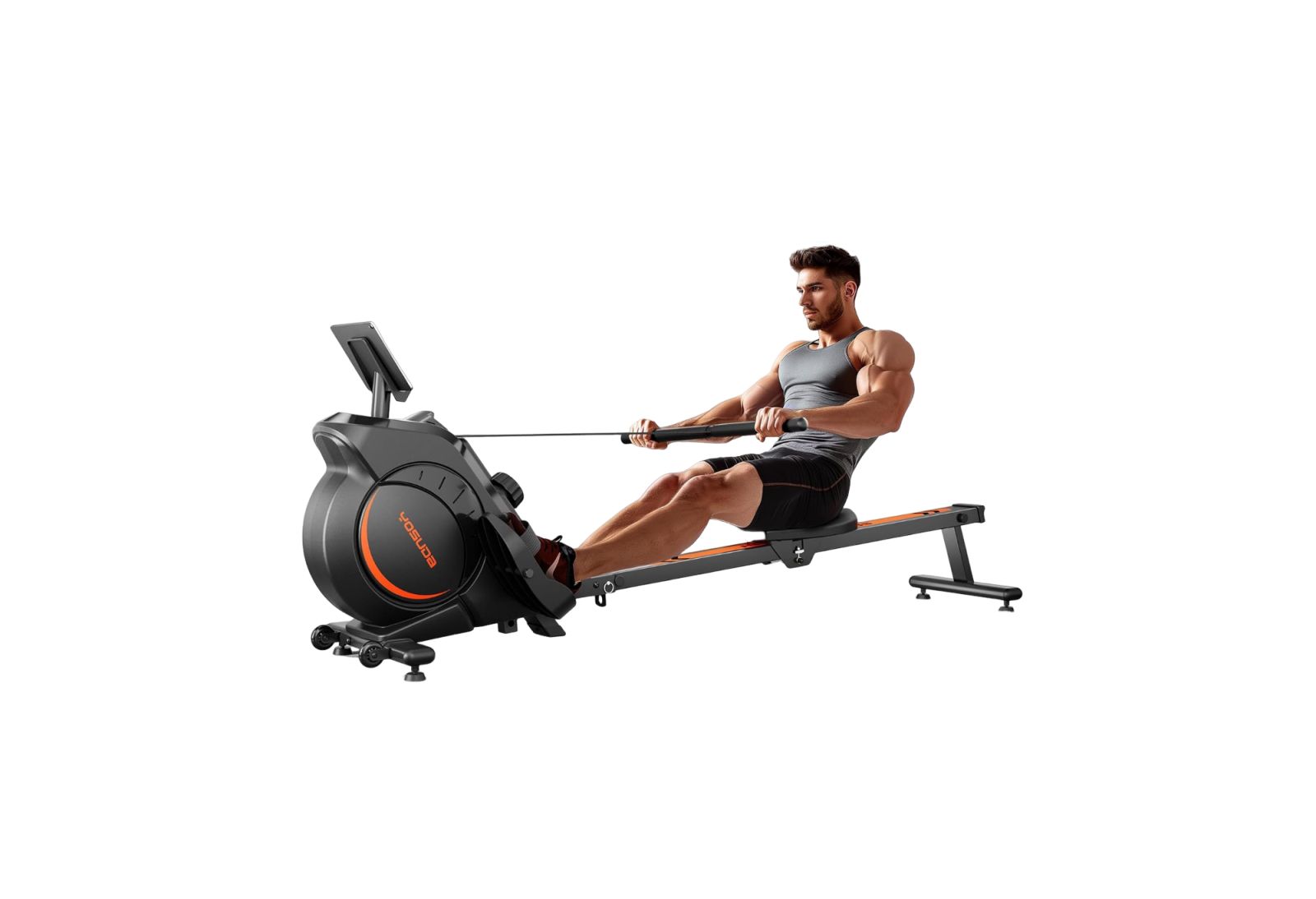 FED FITNESS Magnetic Rowing Machine for Home, Bluetooth and App Supported, for Beginners to Athletes with Comfortable Seat and Digital Monitor