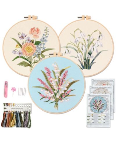 Набор для вышивания GNUADZ Floral Pattern