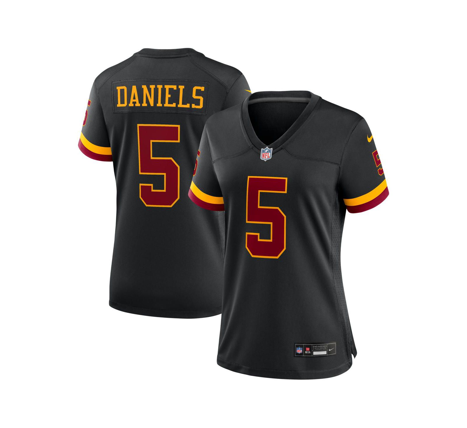 Nike Women's Jayden Daniels Black Washington Commanders Hail Raiser Alternate Game Jersey