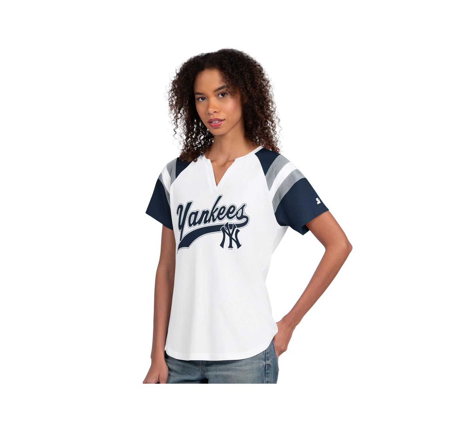 Starter Женская футболка New York Yankees Game On Raglan White