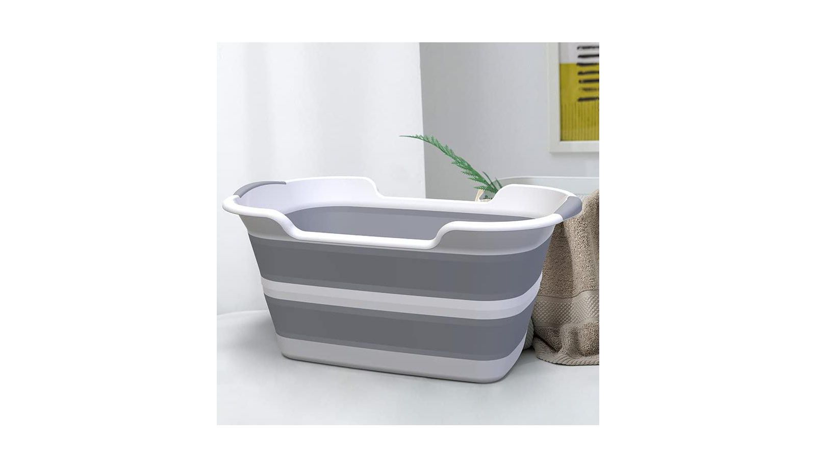 ARONKL Collapsible BPA Free Pet Bathtub with Drain Plug for Small to Medium Dogs and Cats